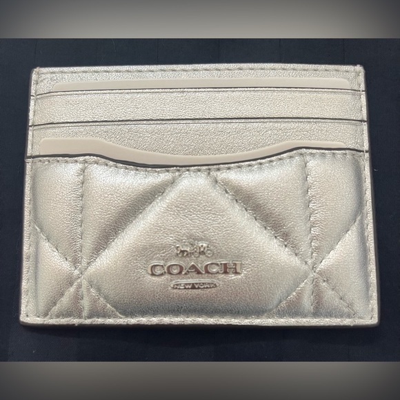 Coach Metallic Card Holder - Picture 1 of 4
